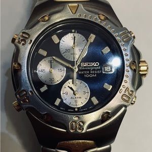 Two-Tone Seiko Chronograph 024923 EUC